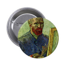 Self-Portrait Before Easel By Vincent Van Gogh Pins
