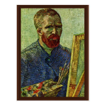 Self-Portrait Before Easel By Vincent Van Gogh Postcards