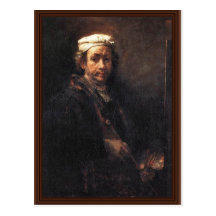 Self-Portrait By Rembrandt Harmensz. Van Rijn Postcard