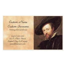 Self Portrait  Peter Paul Rubens oil painting Business Card Template