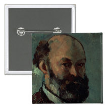 Self portrait pinback buttons