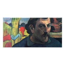 Self-Portrait With Yellow Christ By Gauguin Paul Photo Card
