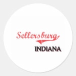 Sellersburg Indiana City Classic Round Sticker