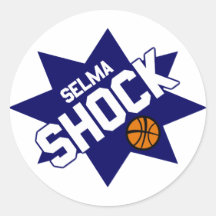 Selma Shock Basketball Stickers
