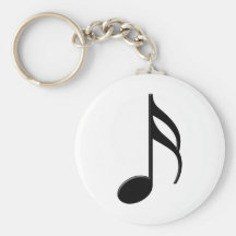 Semiquaver - Sixteenth Note Music Symbol Keychain