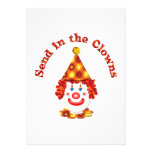 Send in the Clowns Custom Announcement