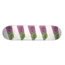 Sene as Se Selenium and Ne Neon Skate Deck