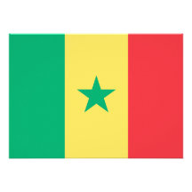 Senegal Flag Custom Announcements