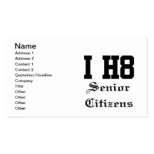 senior citizens business card templates