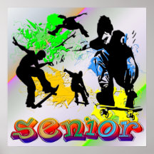 Senior - Skateboarding Poster