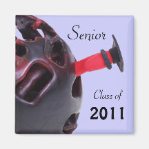 Senior Werm Fridge Magnet