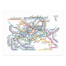 Seoul Metro Map Postcard