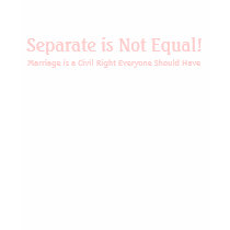 Separate is Not Equal!, Marriage is a Civil Rig... Tshirt