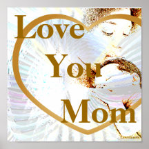 Sepia Motherly Angelic Dazzling Love-Cust. Print