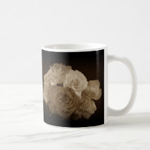 Sepia Rose Bouquet Mug