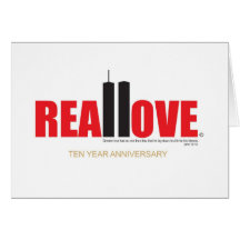 September 11 Twin Towers Real Love Greeting Cards