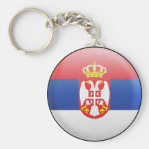 Serbia Flag Key Chain