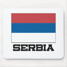 Serbia Flag Mouse Pad
