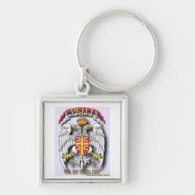 Serbia key chain