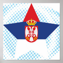 Serbia Star Posters