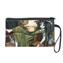 Serena Posh Victorian Cat Fairy Wristlet
