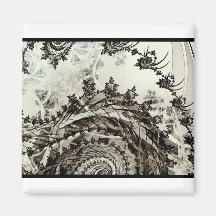 Serene Spirals Fridge Magnets