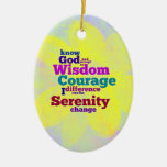 Serenity Prayer wordle ornament