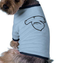 Serious Hammerhead Shark Fish in Black Pet Clothing