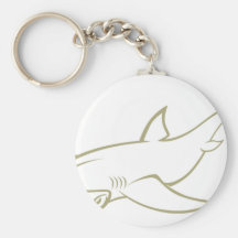 Serious Hammerhead Shark Key Chain