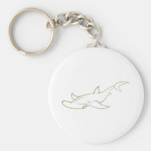 Serious Hammerhead Shark Key Chain