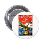 Serve In France Pin