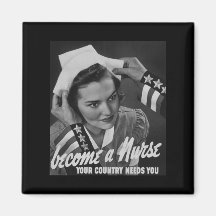Serve Your Country Become a Nurse Fridge Magnets