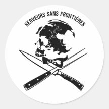 Serveurs Sans Frontières Sticker mit Schriftzug