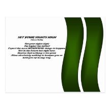 Set Your Sights High Post Card