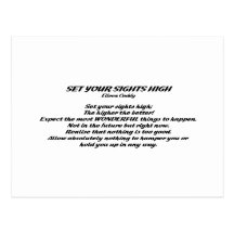 Set Your Sights High Postcards
