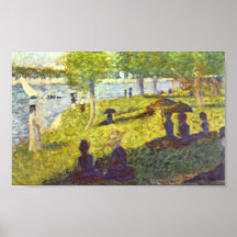 Seurat-One Sunday on La Grande Jatte, draught Posters