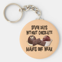 SEVEN DAYS WITHOUT CHOCOLATE KEY CHAIN