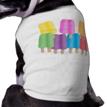 Seven Ice Pops Dog T-shirt