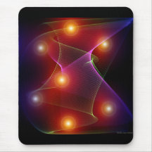 Seven Suns Abstract Digital Art Mousepad