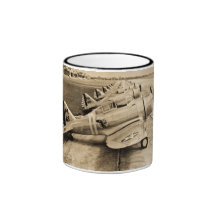 Seversky P-35 Vintage WWII Fighter Planes Coffee Mug