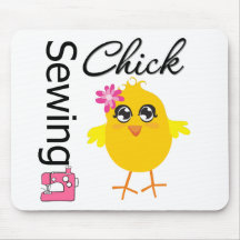 Sewing Chick Mouse Pads