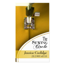Sewing: Dressmaker, Tailor, Designer, Seamstress Business Card Template