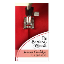 Sewing: Dressmaker, Tailor, Designer, Seamstress Business Card Template