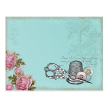 Sewing Notions Postcard