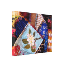 Sewing - Patchwork - Grandma's quilt Stretched Canvas Prints