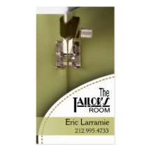 Sewing: Tailor, Dressmaker, Designer, Seamstress Business Card