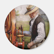 Sewing - Weaving - Big wheel keep on turning Refrigerator Magnets
