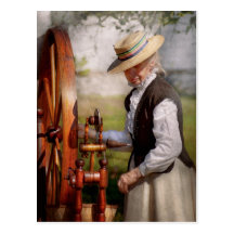 Sewing - Weaving - Big wheel keep on turning Post Cards