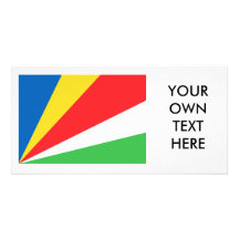 Seychelles Flag Photo Card Template