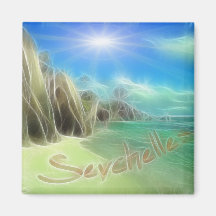 Seychelles Fridge Magnet